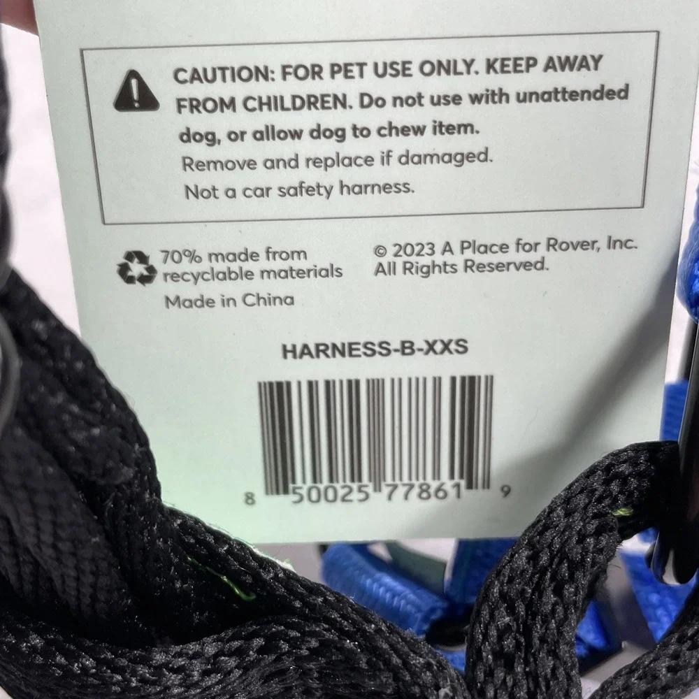 Rover Gear: Better Walk No-Pull Dog Harness Blue Xxs